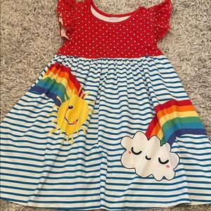 Penelope Plumm Rainbow Dress, Size 6